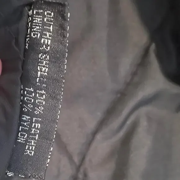 Black fringe vintage route 66 leather jacket - Picture 7 of 7